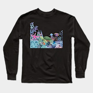 Coral Reef Sea Life Long Sleeve T-Shirt